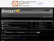 Tablet Screenshot of forums.synergyxr.net